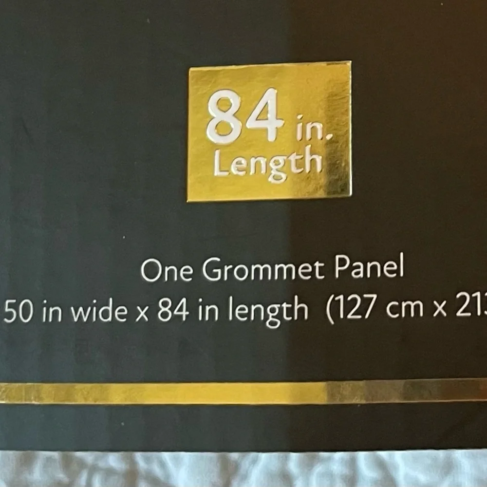 Elegant Gray Curtain Panel Black Out ( Two Panels)
